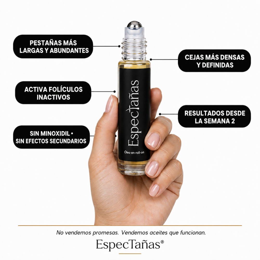 Espectañas® — Tratamiento Natural Activador de Crecimiento para Pestañas y Cejas