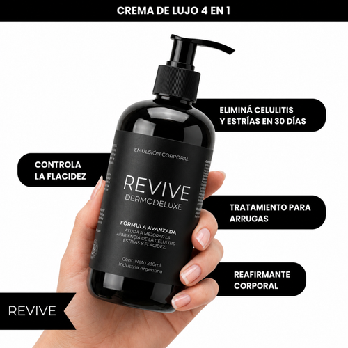 DERMODELUXE – Emulsión Corporal Anticelulitis, Antiflacidez y Efecto Drenante